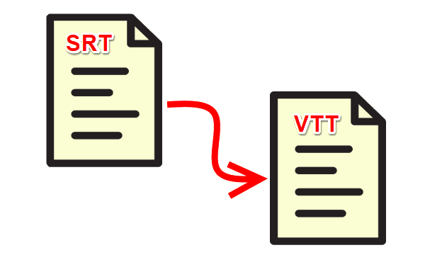 SRT to VTT Converter